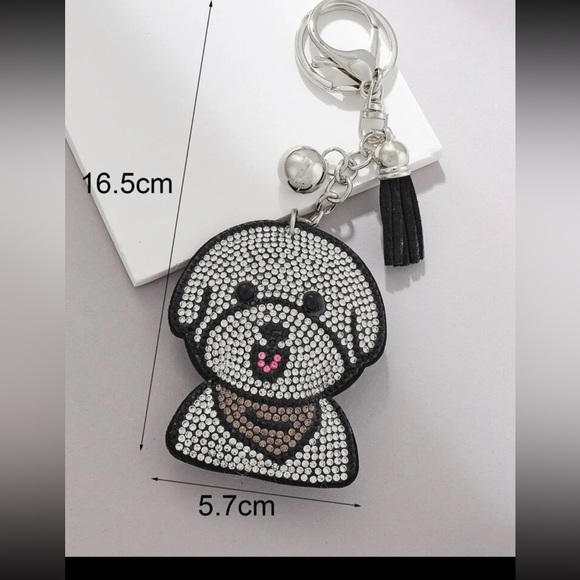 Accessories - Bichon Rhinestone Keychain